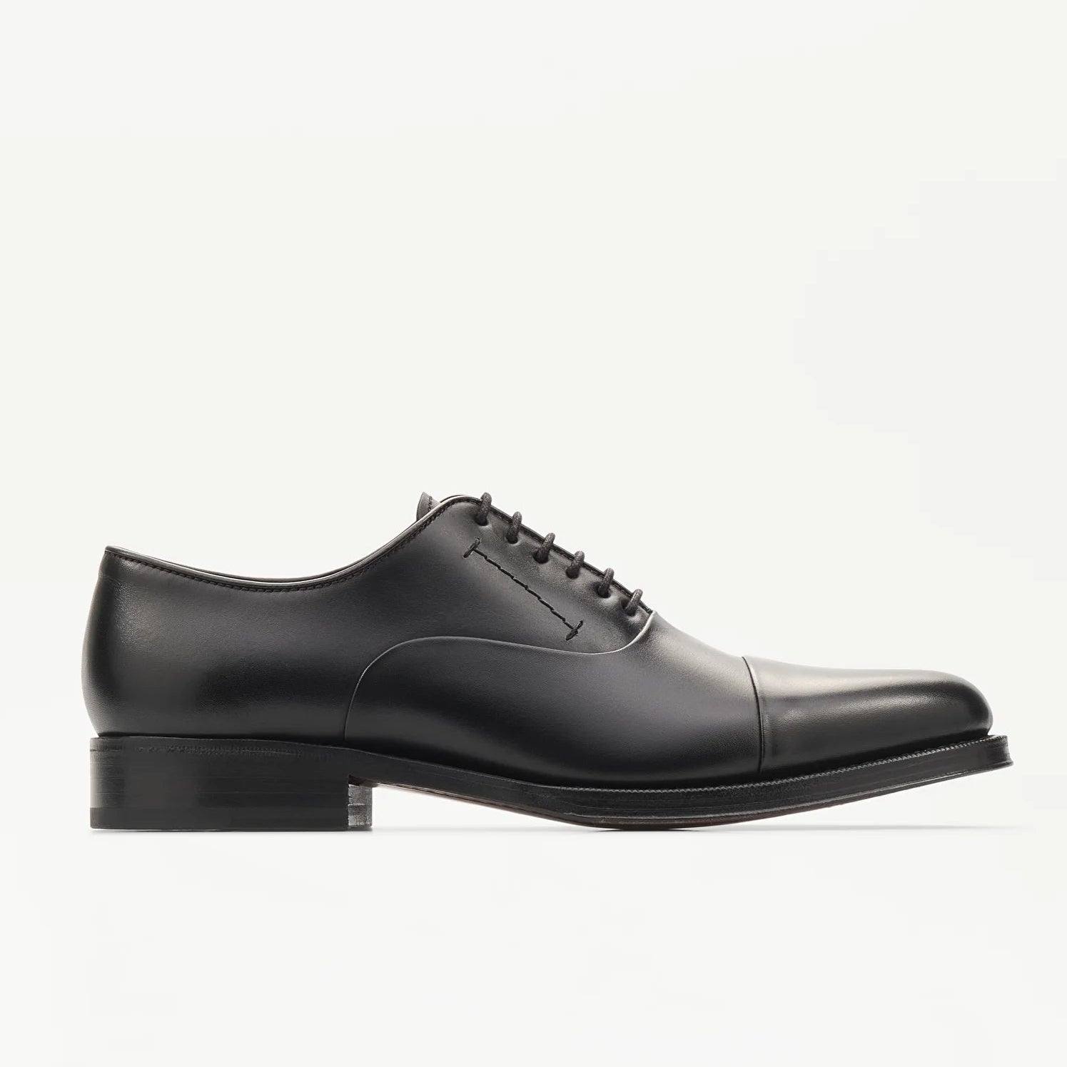 LOTTUSSE Oxford Puntera Recta Premium PIEL Negro: أسود أحذية للرجال