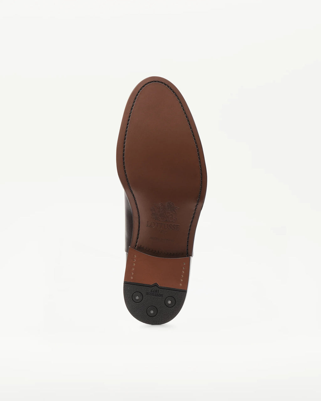 LOTTUSSE Oxford Puntera Recta Premium PIEL MOCA: marró sabates per a home
