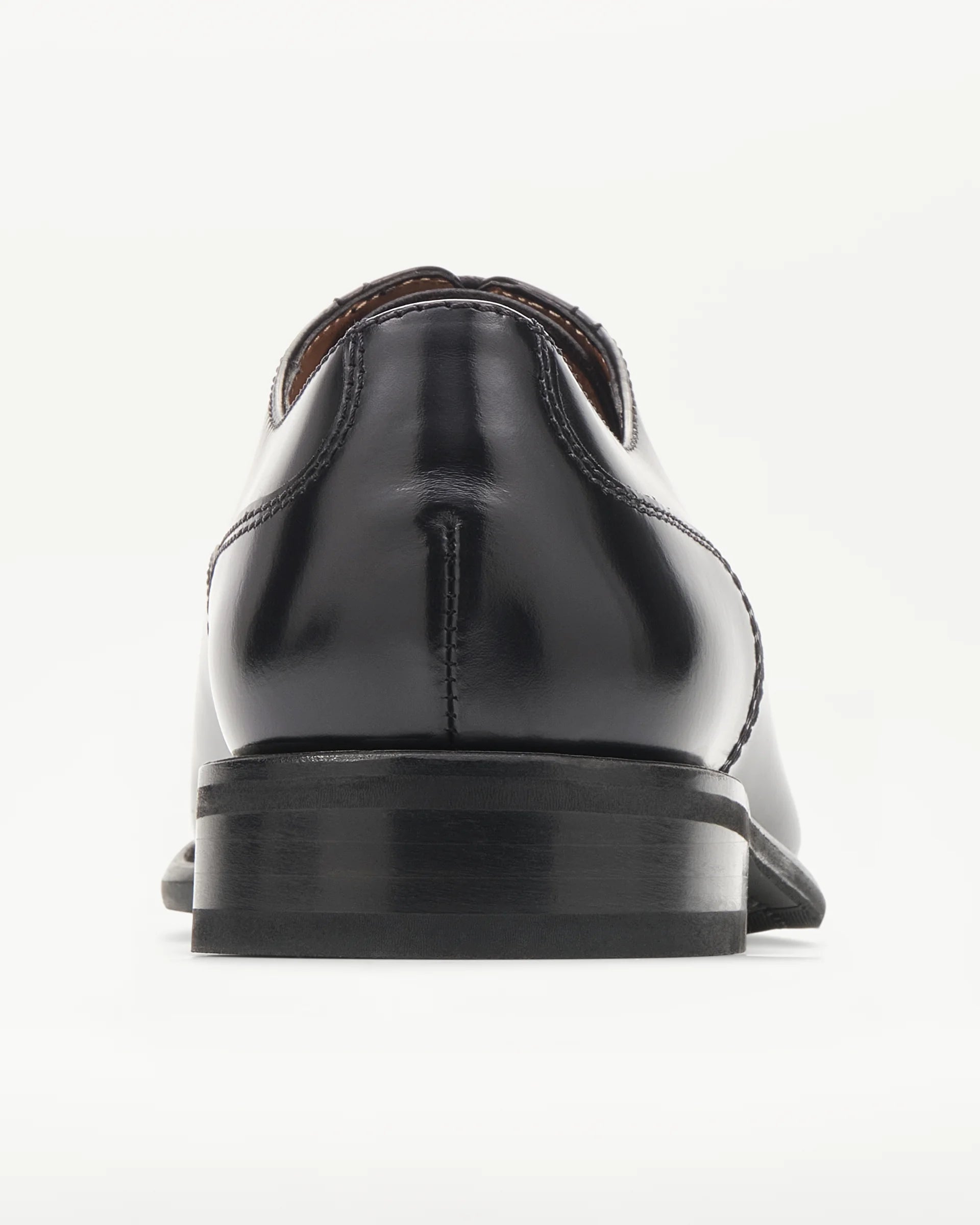 LOTTUSSE | OXFORD SHOES | MEN'S | BLACK LEATHER OXFORD PRESTON | BLACK