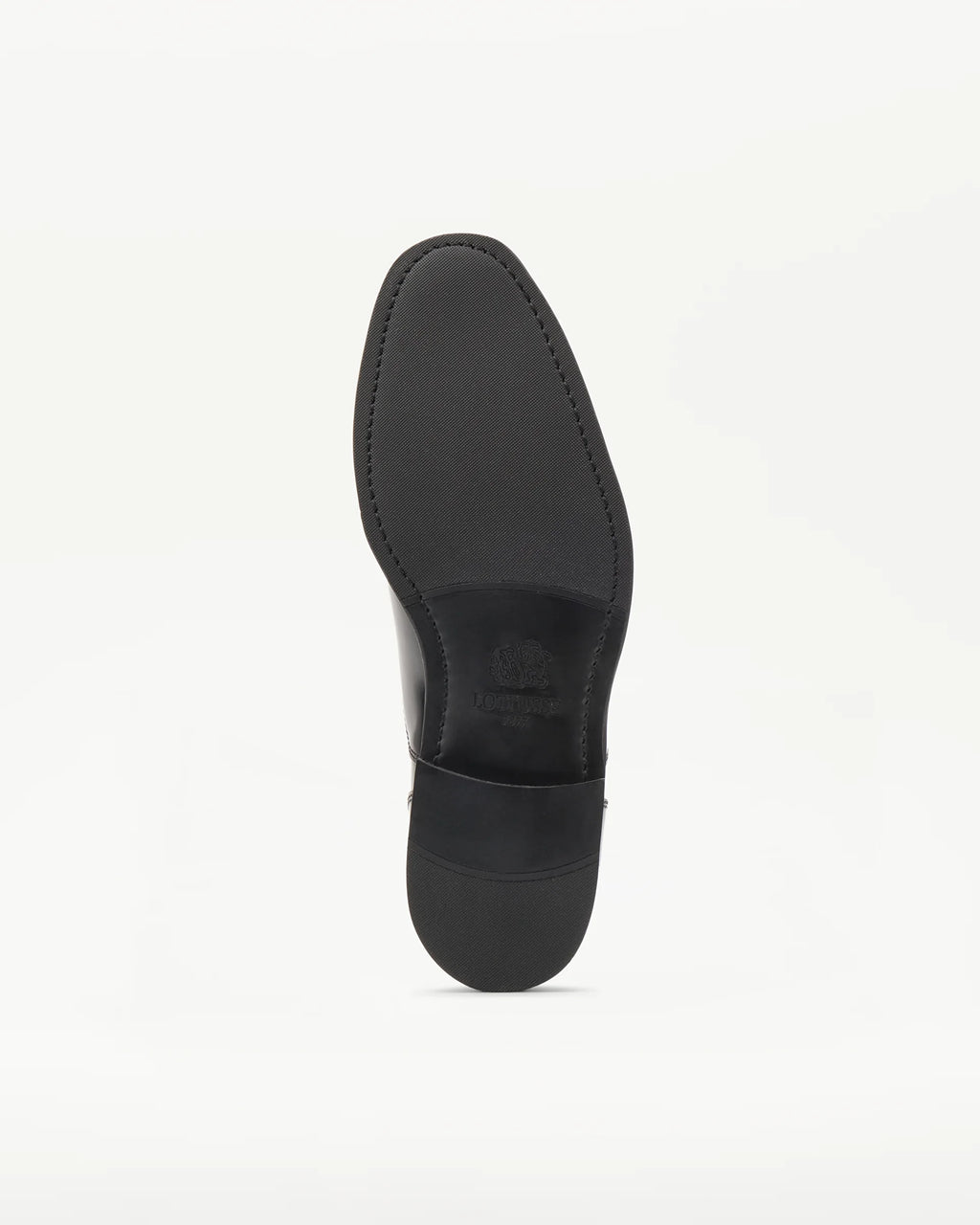 LOTTUSSE | OXFORD SHOES | MEN'S | BLACK LEATHER OXFORD PRESTON | BLACK