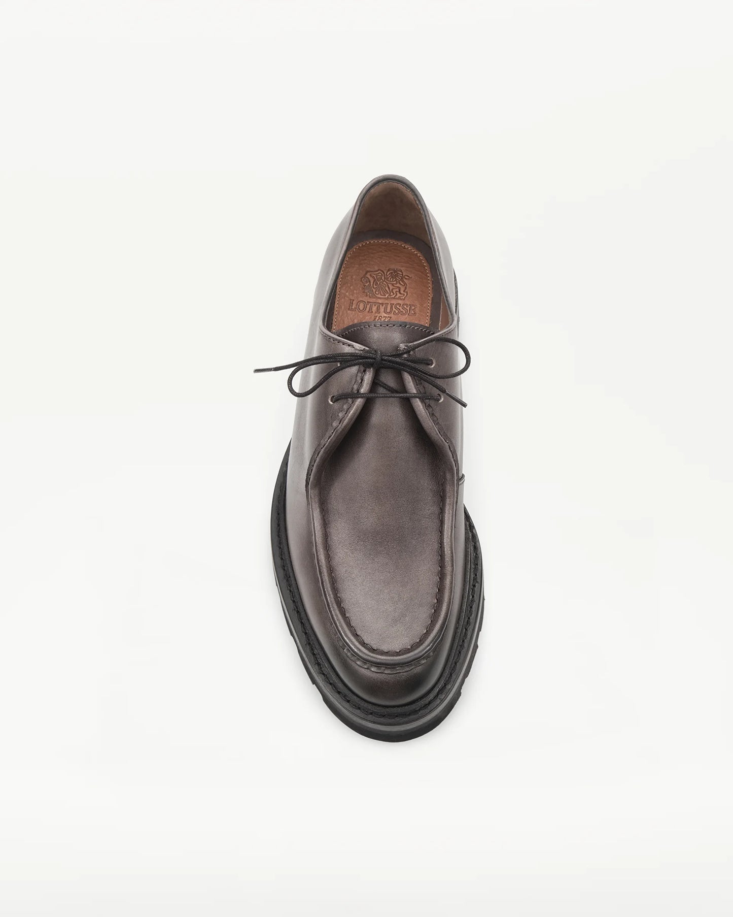 LOTTUSSE | MOCASIN | HOME | DERBY MOCASIN MURPHY PLOM | GRIS