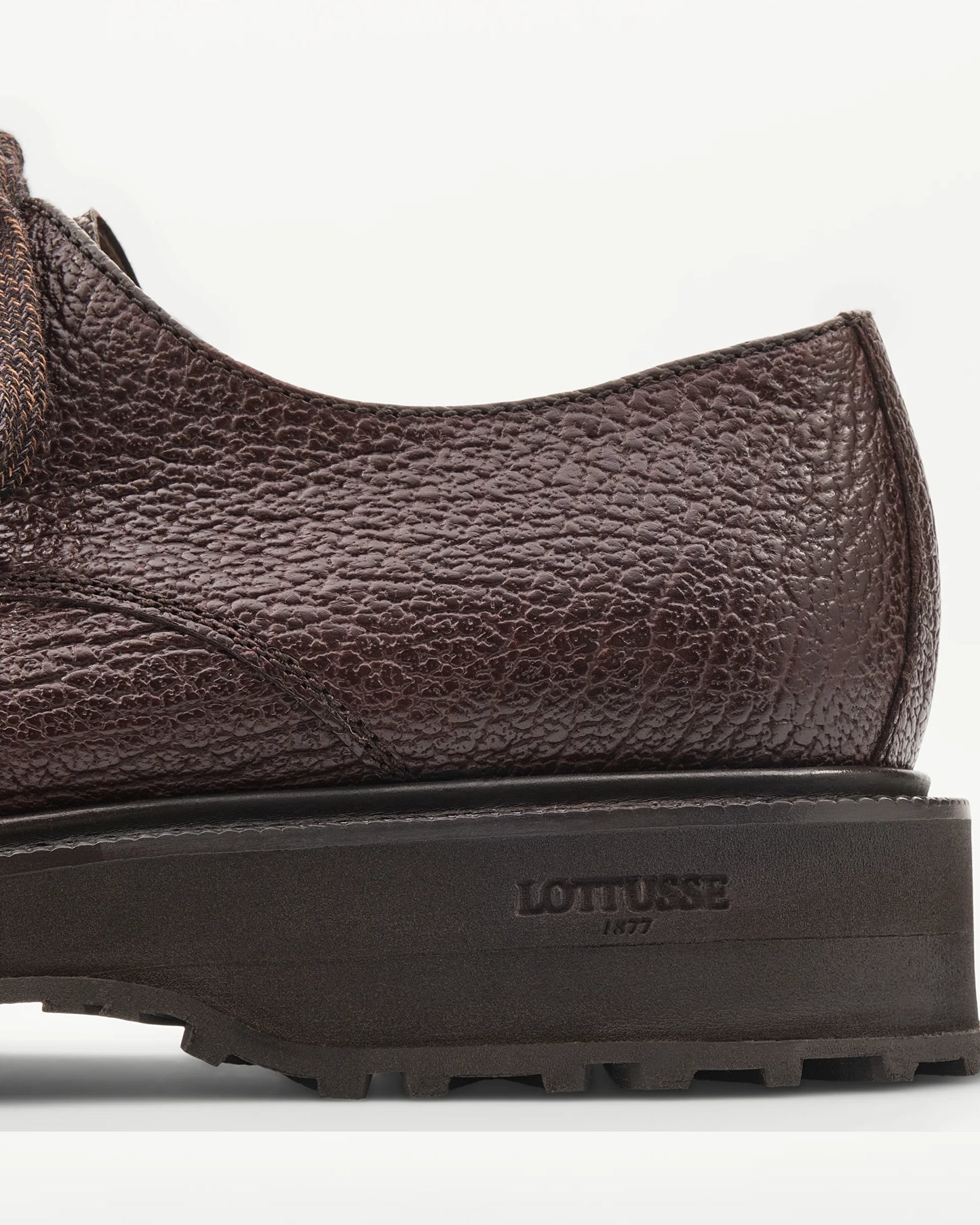 LOTTUSSE | ZAPATOS DERBY MOCASIN | HOMBRE | DERBY MOCASIN MADISON DE PIEL MOCA | MARRÓN