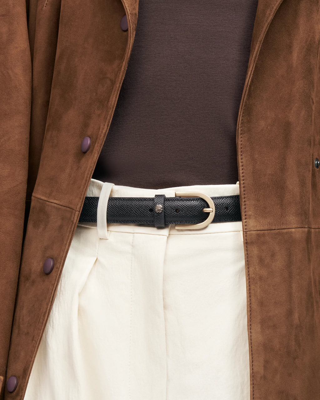 LOTTUSSE | BELTS | WOMEN | BLACK LEATHER Ghent Belt | BLACK