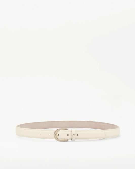 LOTTUSSE | CINTURONES | MUJER | CINTURÓN GANTE PIEL BLANCO ROTO | BLANCO