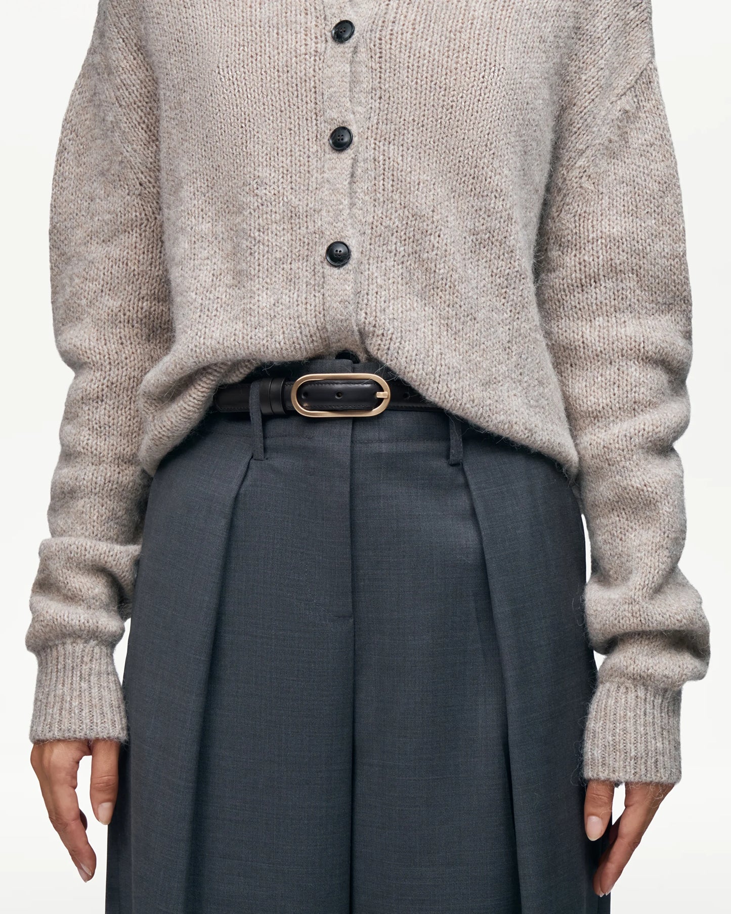 LOTTUSSE | CINTURONES | MUJER | CINTURÓN DE BECERRO CRUST ANILINA AZUL MARINO | AZUL MARINO