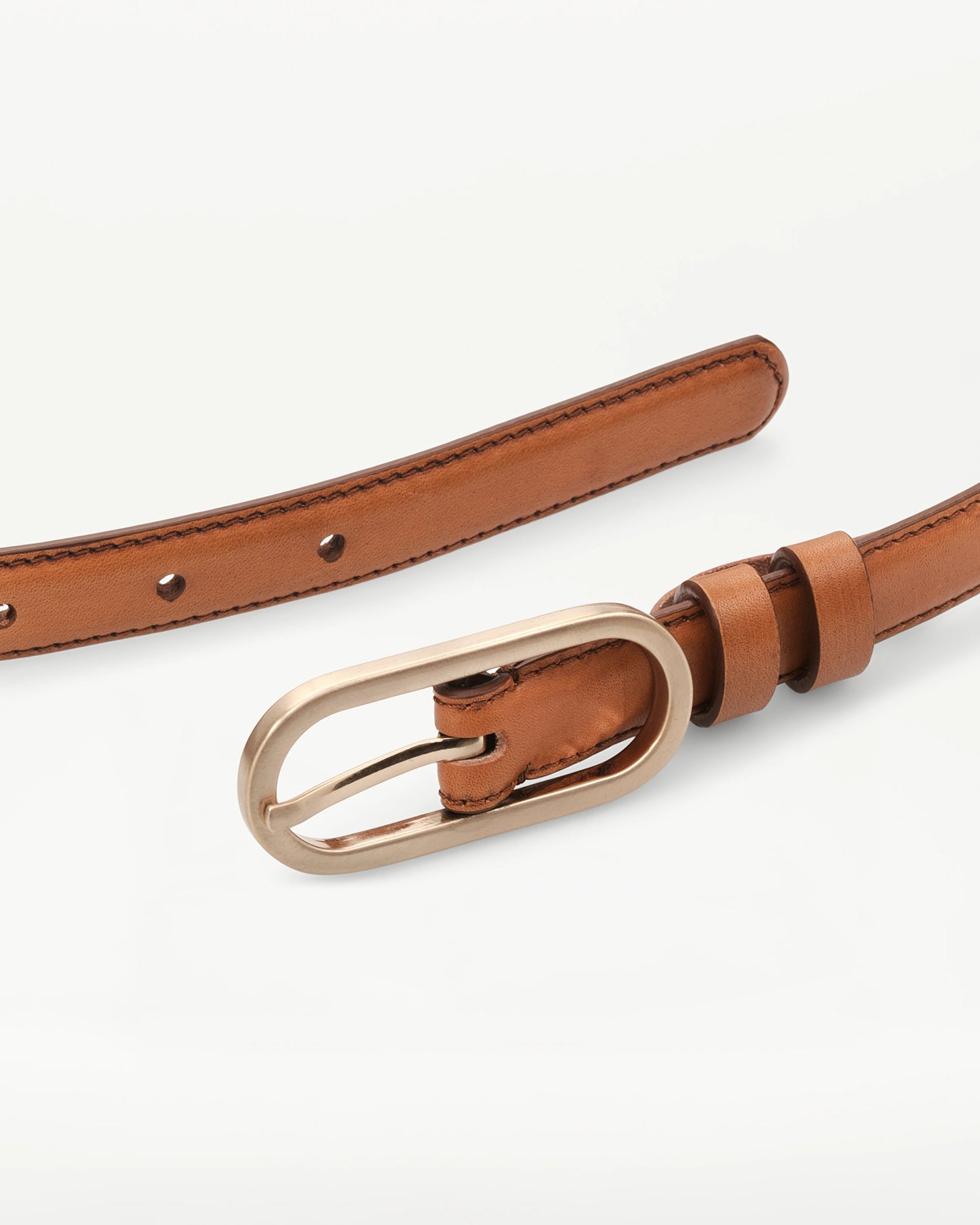 LOTTUSSE | CINTURONES | MUJER | CINTURÓN FINO HEBILLA PIEL MARRÓN | MARRÓN