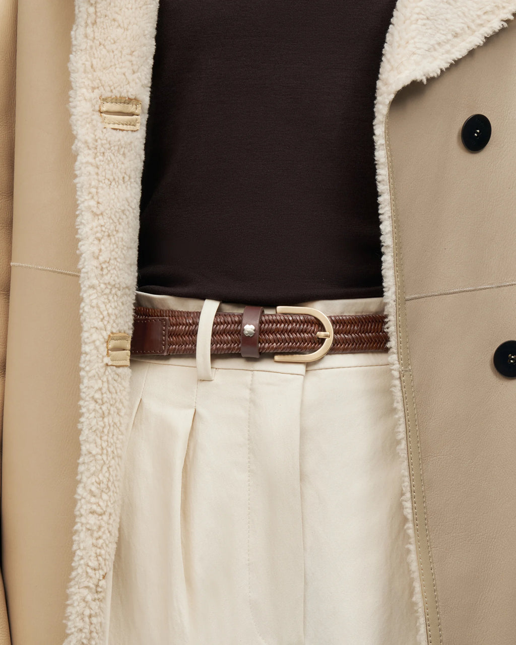 LOTTUSSE | BELTS | WOMEN | GANTE BROWN LEATHER BELT | BROWN