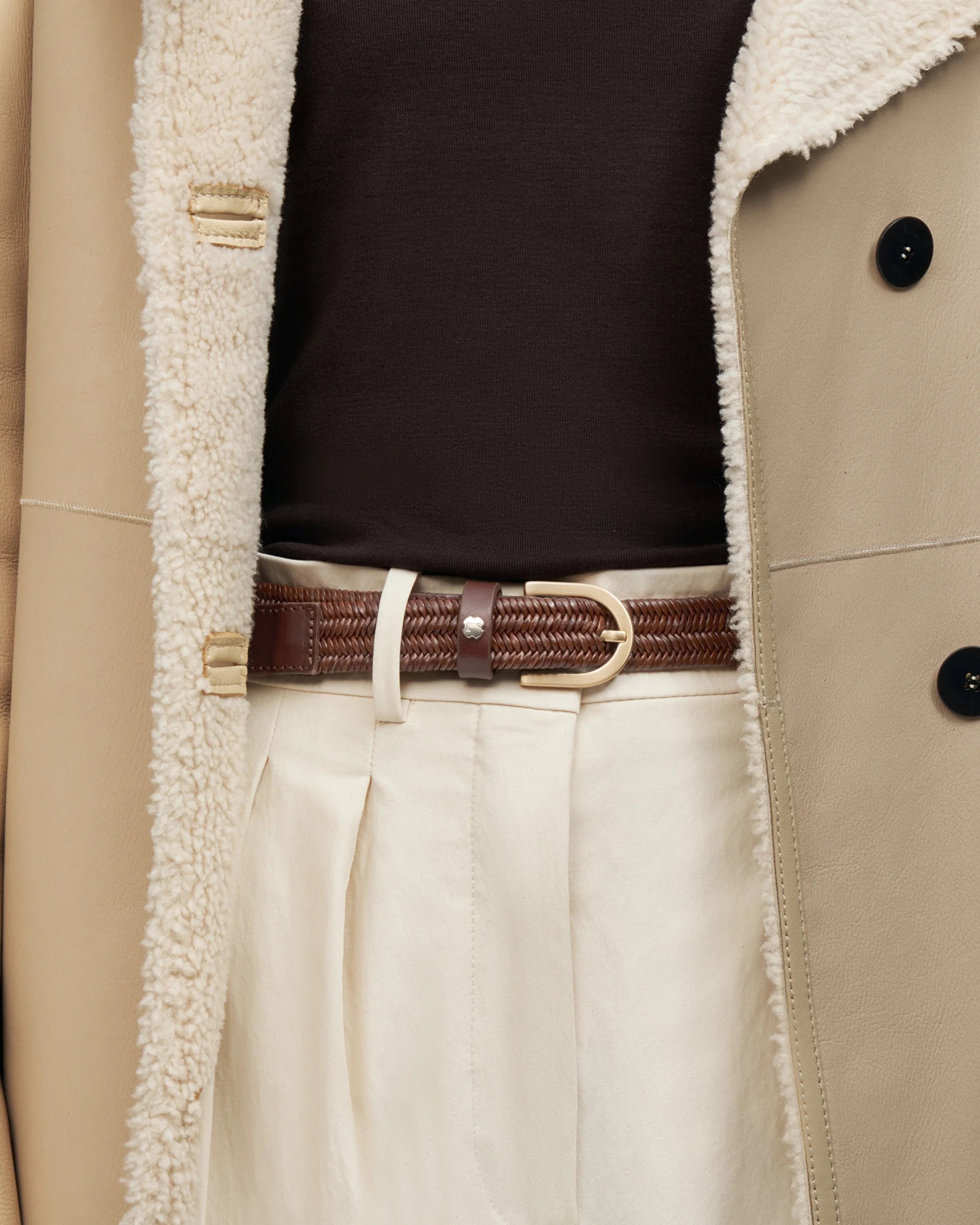 LOTTUSSE | BELTS | WOMEN | GANTE BROWN LEATHER BELT | BROWN