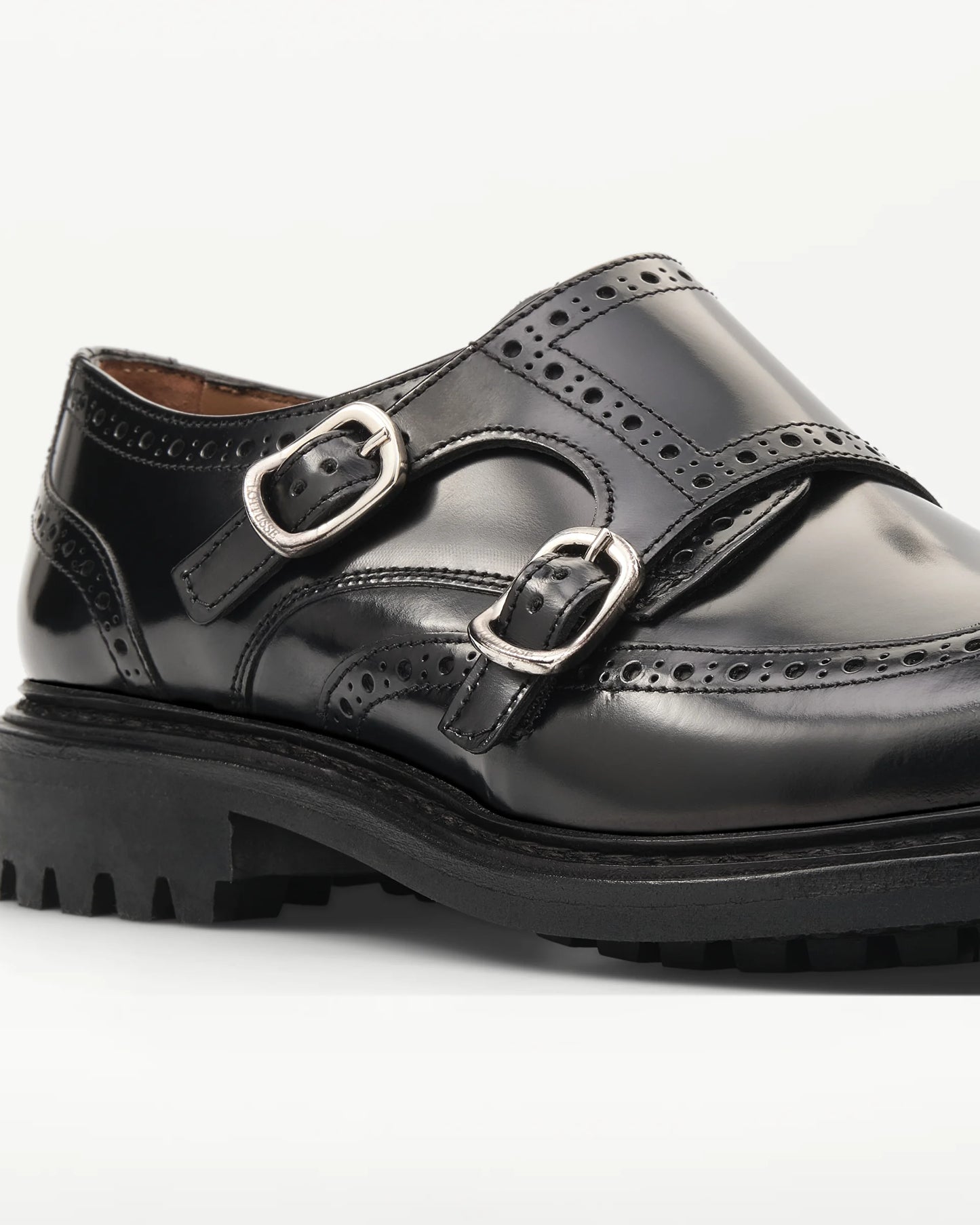 LOTTUSSE | ZAPATOS DE VESTIR | MUJER | ZAPATOS DOBLE HEBILLA WALTON PIEL DE VACUNO NEGRO NEGRO | NEGRO