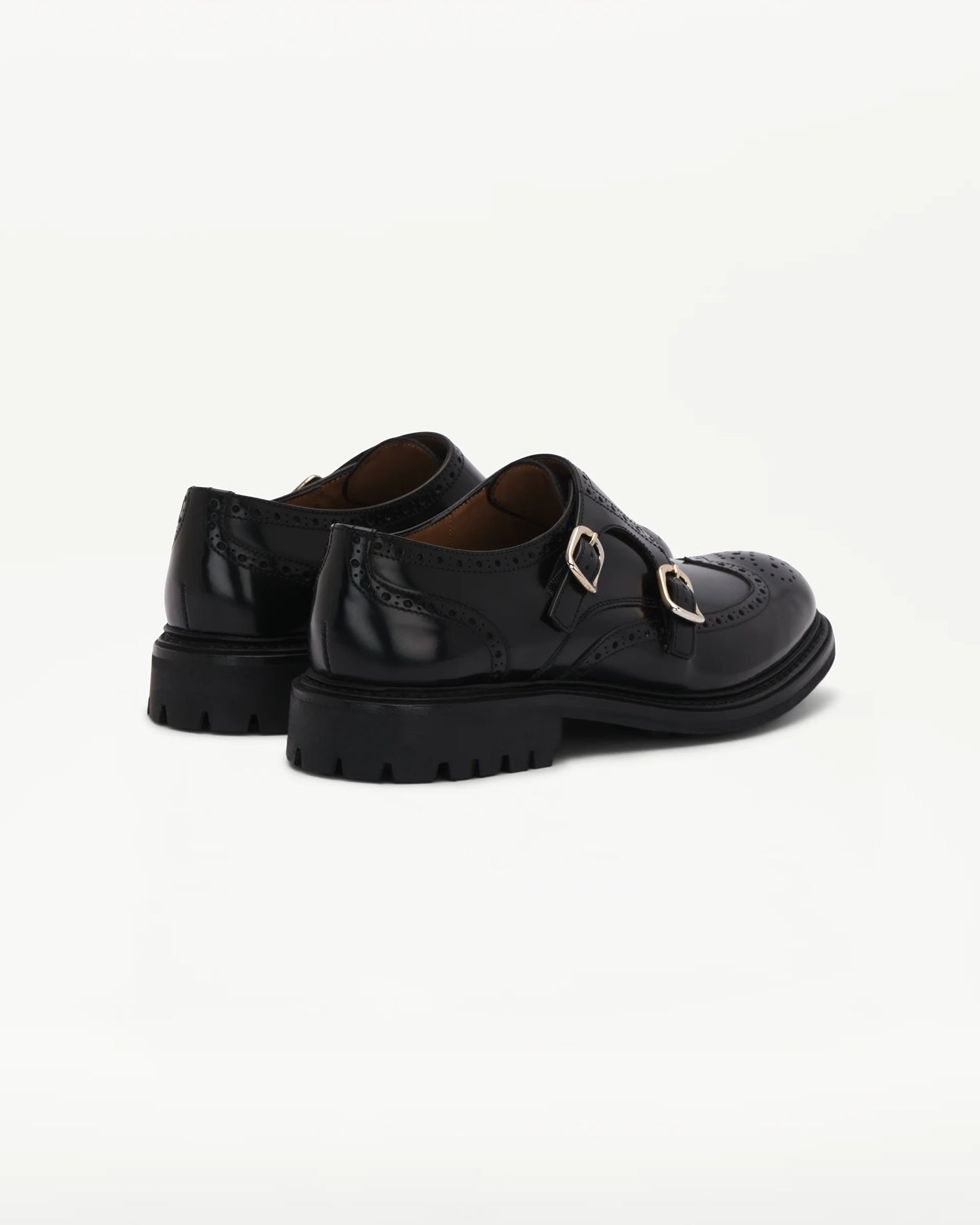 LOTTUSSE | ZAPATOS DE VESTIR | MUJER | ZAPATOS DOBLE HEBILLA WALTON PIEL DE VACUNO NEGRO NEGRO | NEGRO