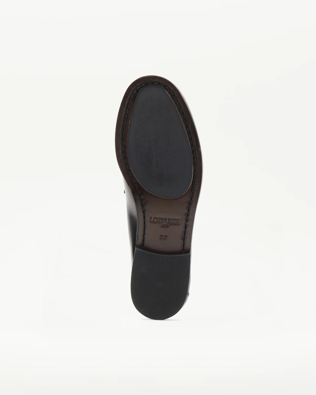 LOTTUSSE | MOCASINES | MUJER | MOCASÍN BANDA CHRIS PIEL NEGRO | NEGRO