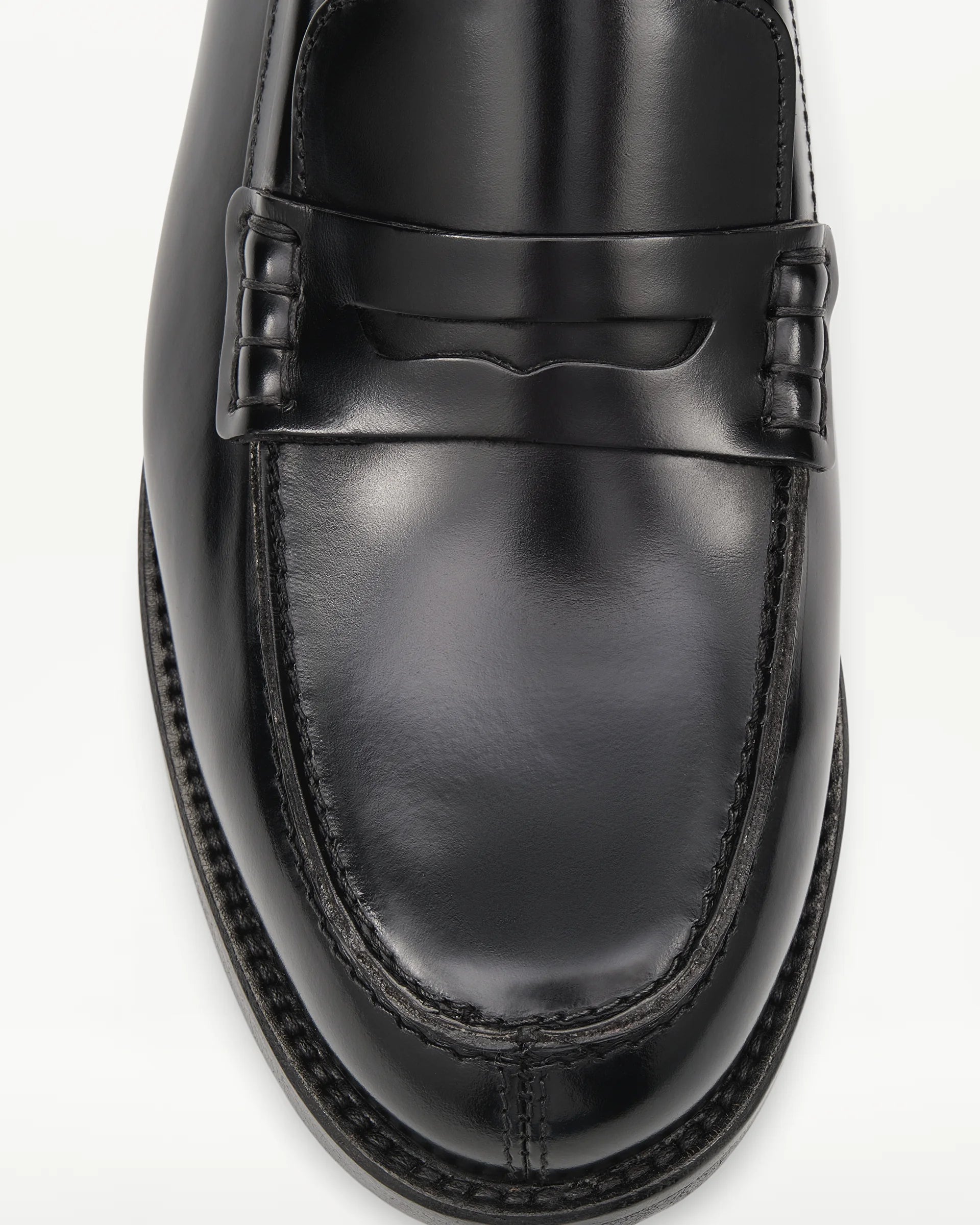 LOTTUSSE | MOCASINES | MUJER | MOCASÍN BANDA CHRIS PIEL NEGRO | NEGRO