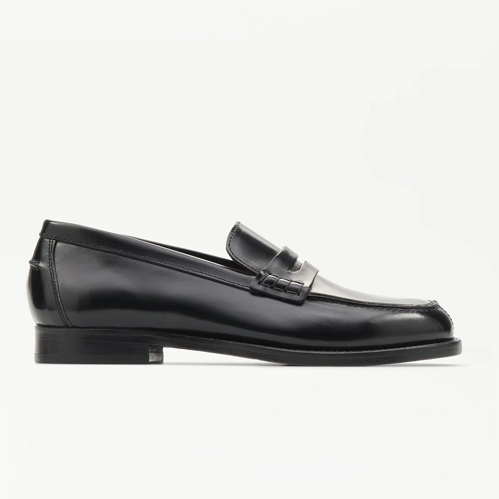 LOTTUSSE | MOCASINES | MUJER | MOCASÍN BANDA CHRIS PIEL NEGRO | NEGRO
