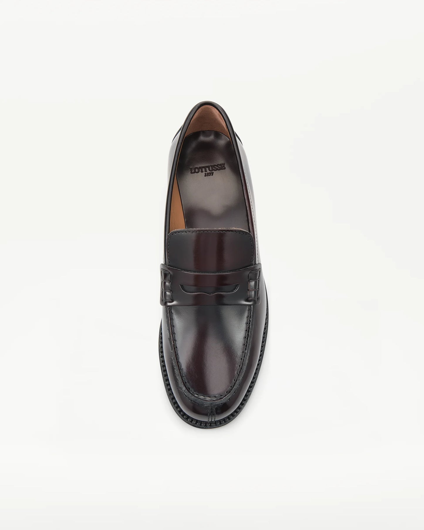 LOTTUSSE | ZAPATOS DE VESTIR | MUJER | MOCASÍN BANDA CHRIS PIEL DE VACUNO BURDEOS | BURDEOS