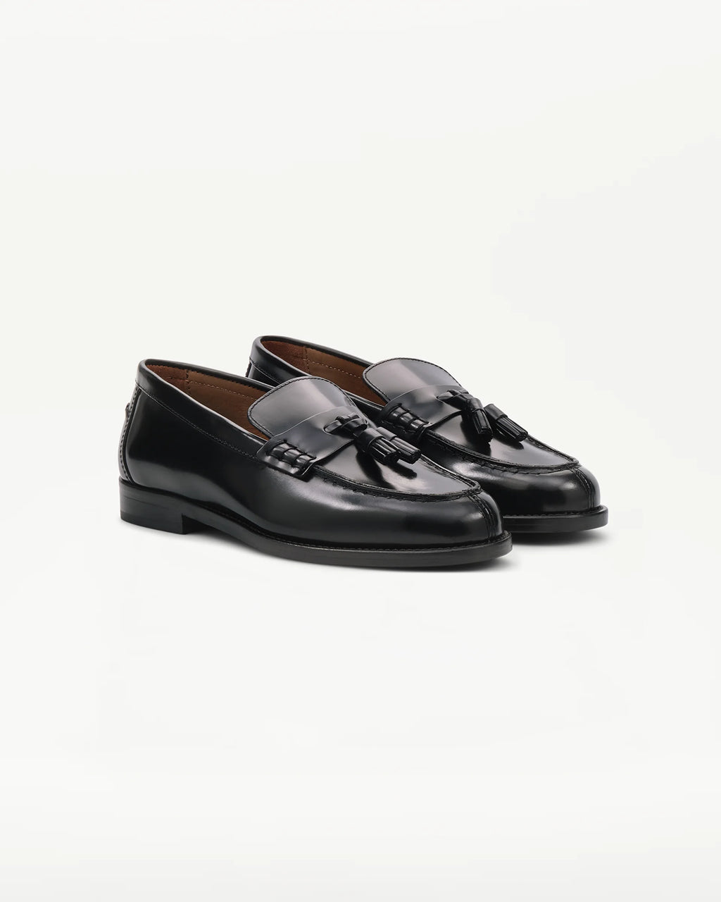 LOTTUSSE | LOAFERS | WOMEN'S | POLISHED BLACK LOAFERS | BLACK