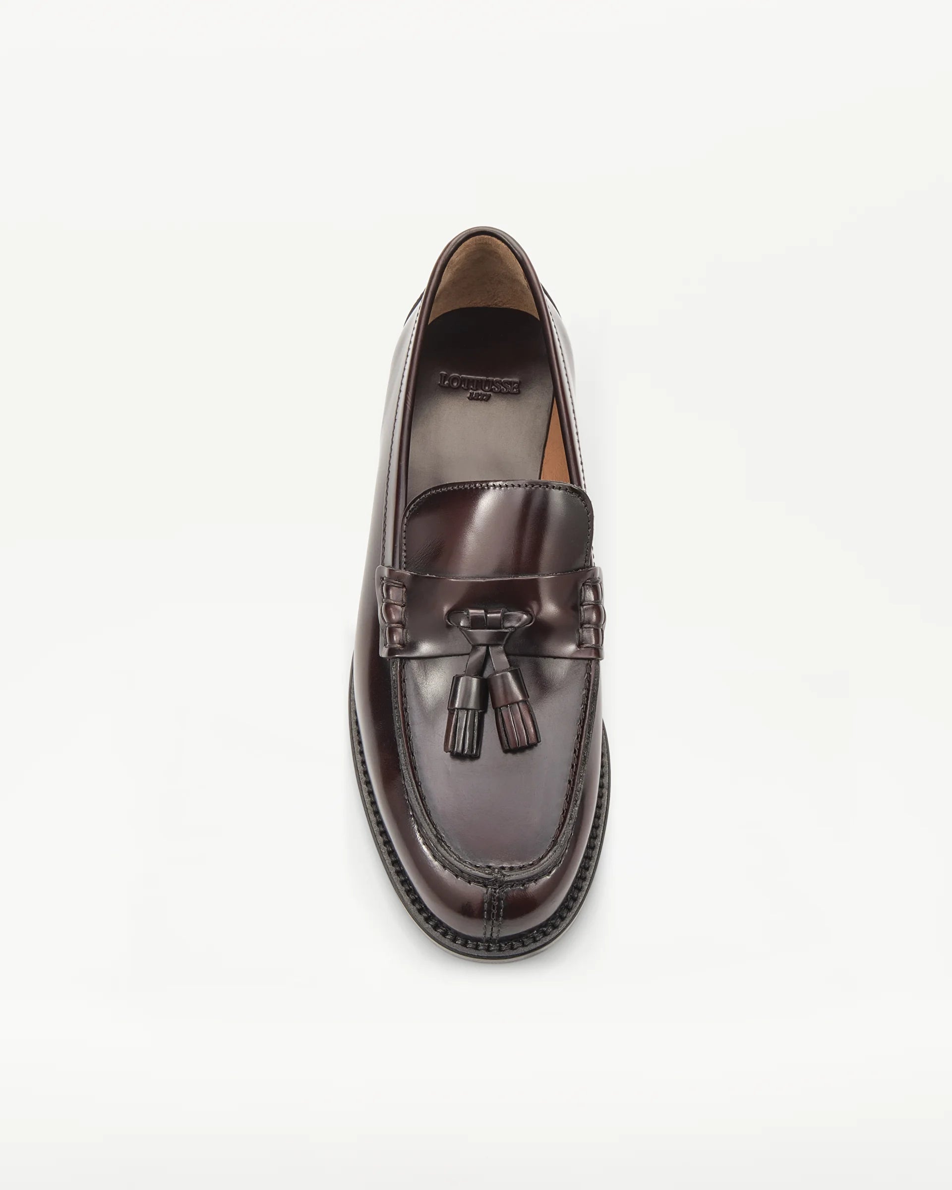 LOTTUSSE Mocasines Pulidos Burdeos: burdeos mocassins per a dona