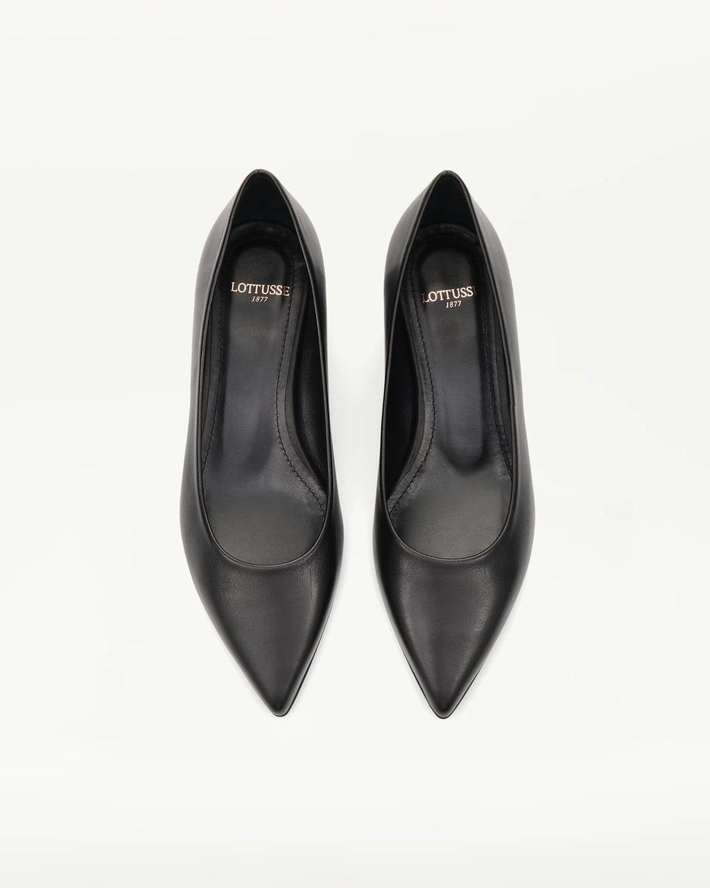 LOTTUSSE Salones Carla PIEL de Vacuno Negro Negro: أسود أحذية للنساء