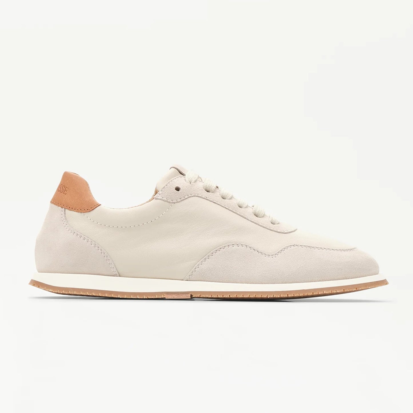 LOTTUSSE | SNEAKERS DE VESTIR | MUJER | SNEAKERS CORDONES MANCOR PIEL DE CORDERO BLANCO | BLANCO