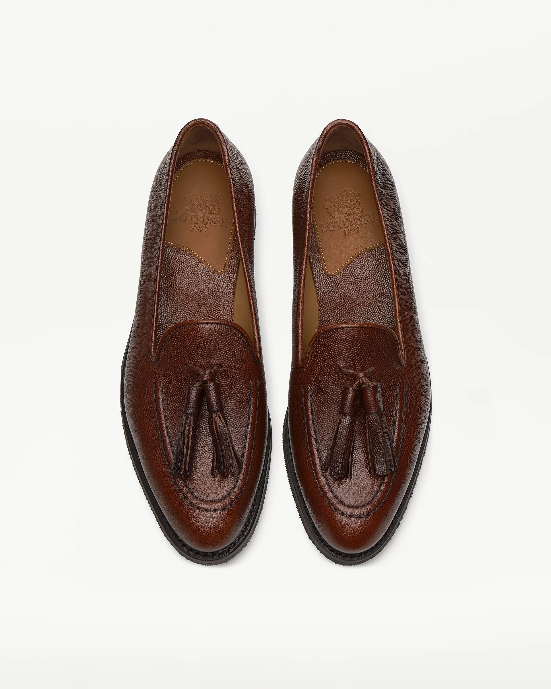 LOTTUSSE | LOAFERS | WOMEN'S | CAMBRIDGE LEATHER TASSEL LOAFERS BROWN | BROWN