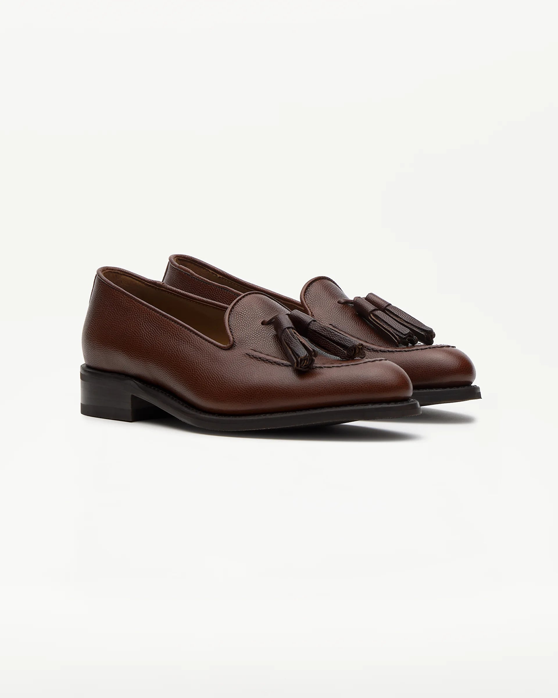 LOTTUSSE | LOAFERS | WOMEN'S | CAMBRIDGE LEATHER TASSEL LOAFERS BROWN | BROWN