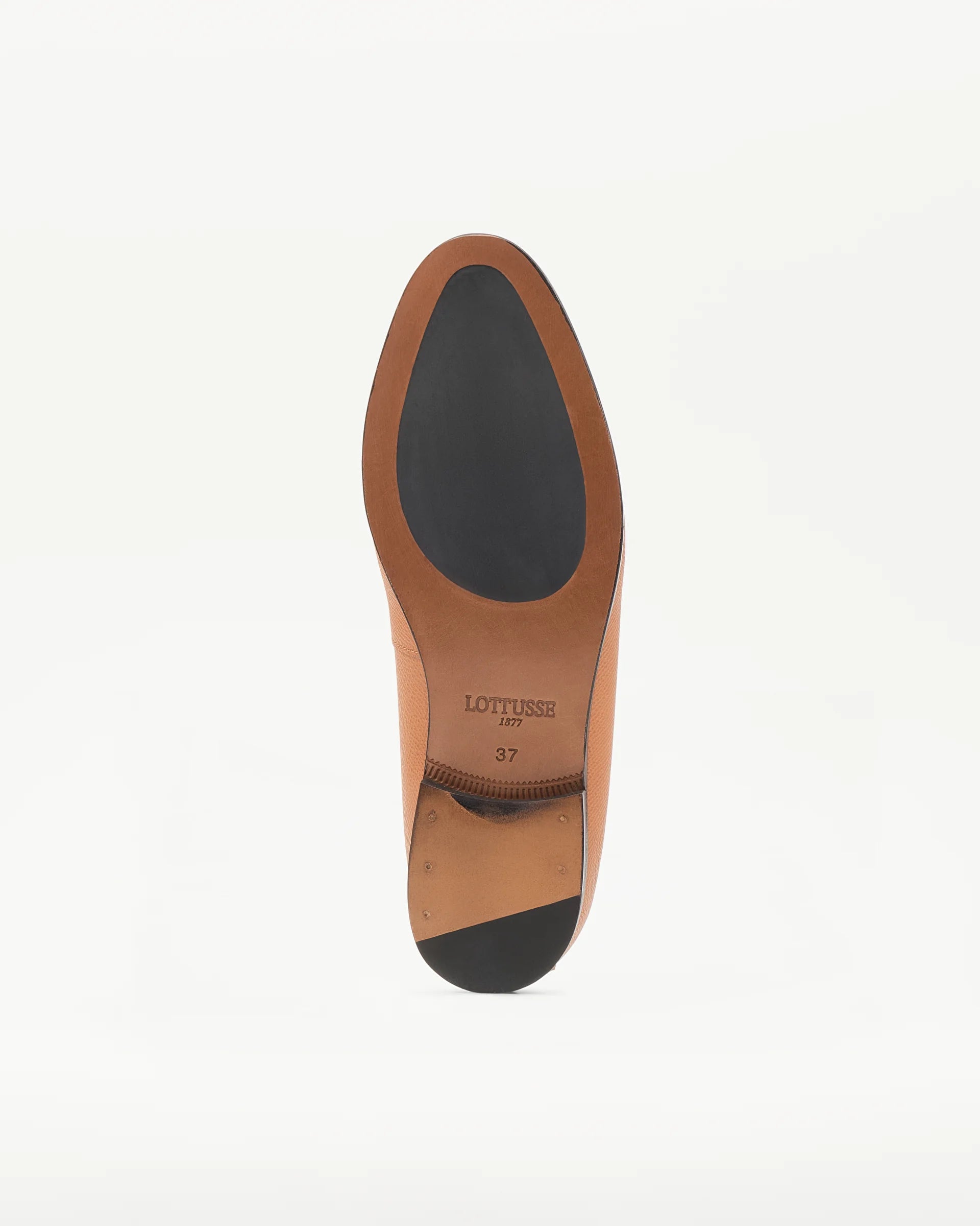LOTTUSSE Mocasín Banda Liberty PIEL Estampado Safiano Marrón: brun loafers til kvinder