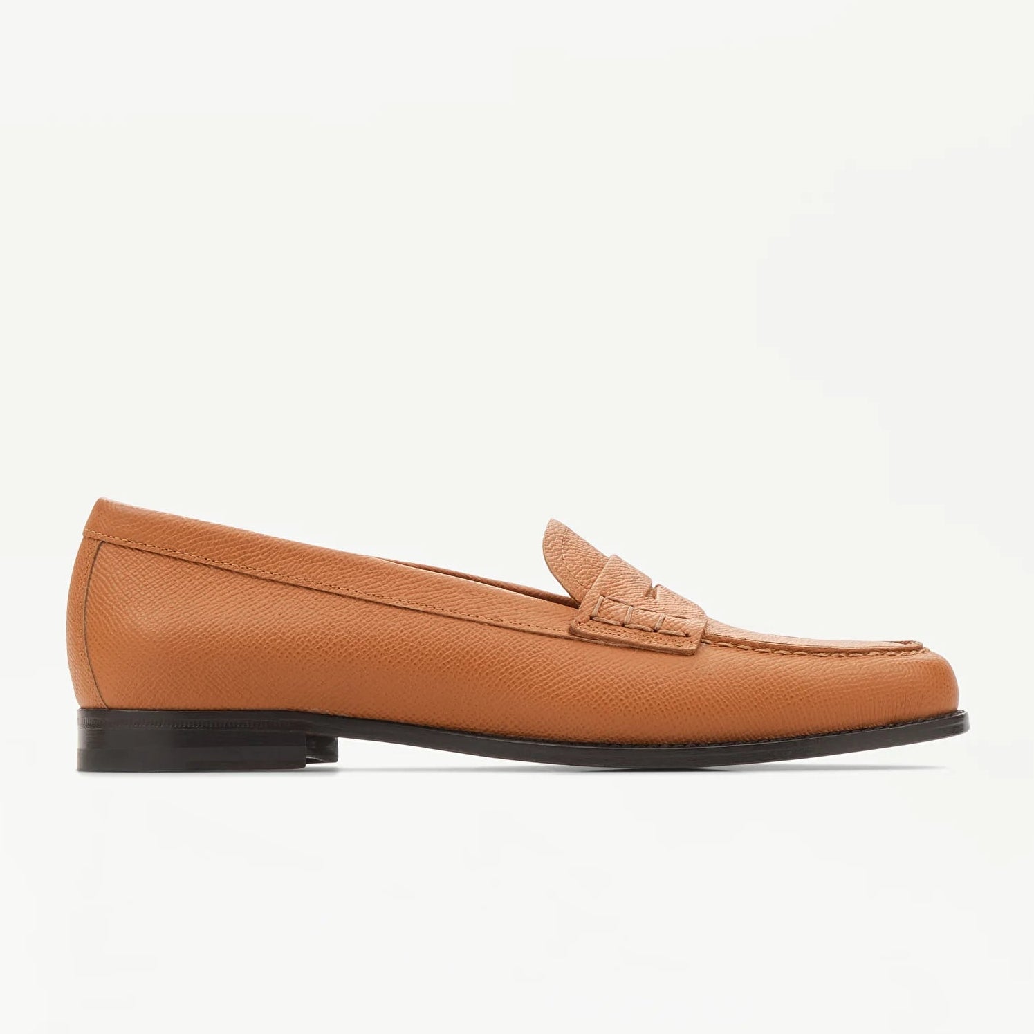 LOTTUSSE Mocasín Banda Liberty PIEL Estampado Safiano Marrón: brun loafers til kvinder