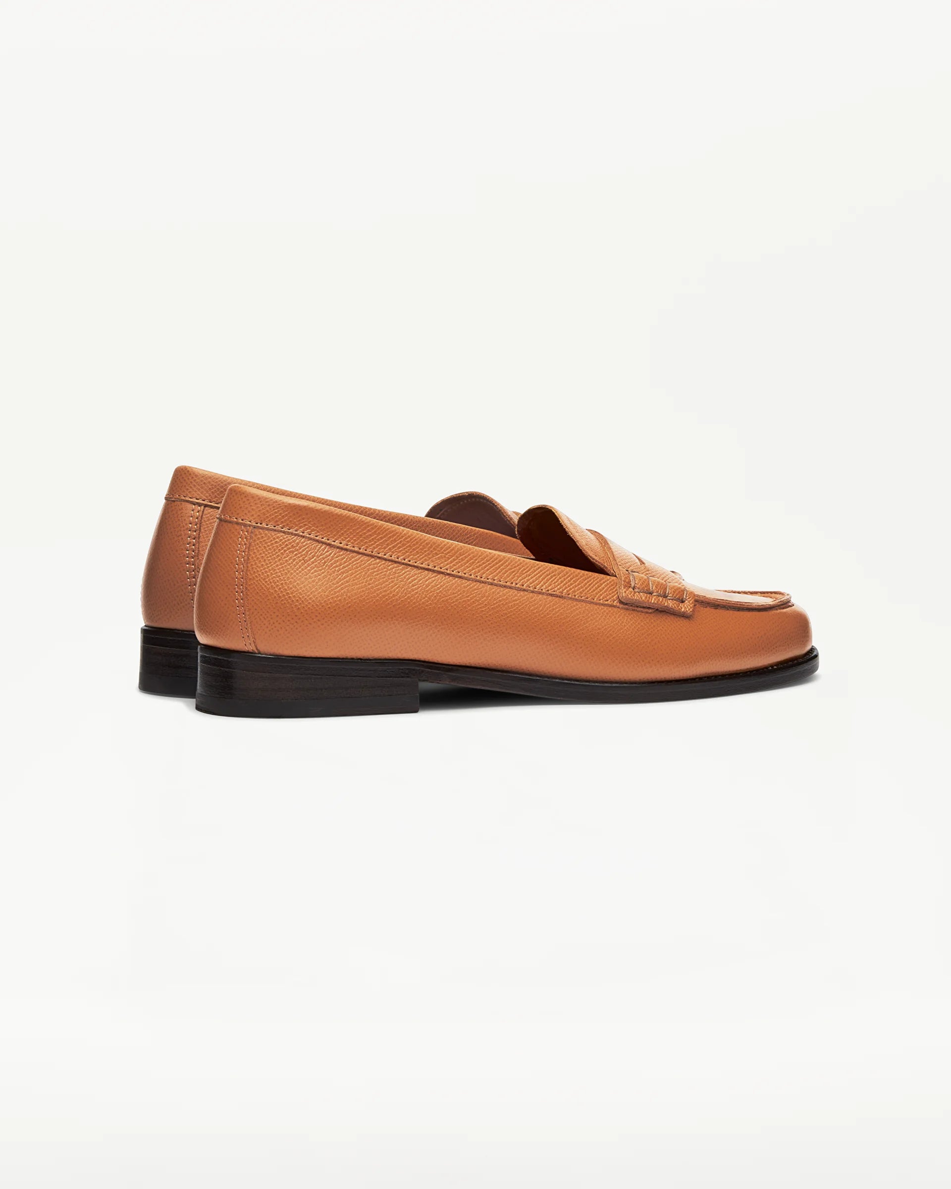 LOTTUSSE Mocasín Banda Liberty PIEL Estampado Safiano Marrón: brun loafers til kvinder
