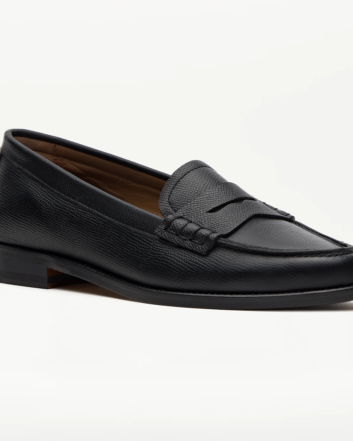 LOTTUSSE | MOCASINES | MUJER | MOCASÍN BANDA LIBERTY PIEL ESTAMPADO SAFIANO NEGRO | NEGRO