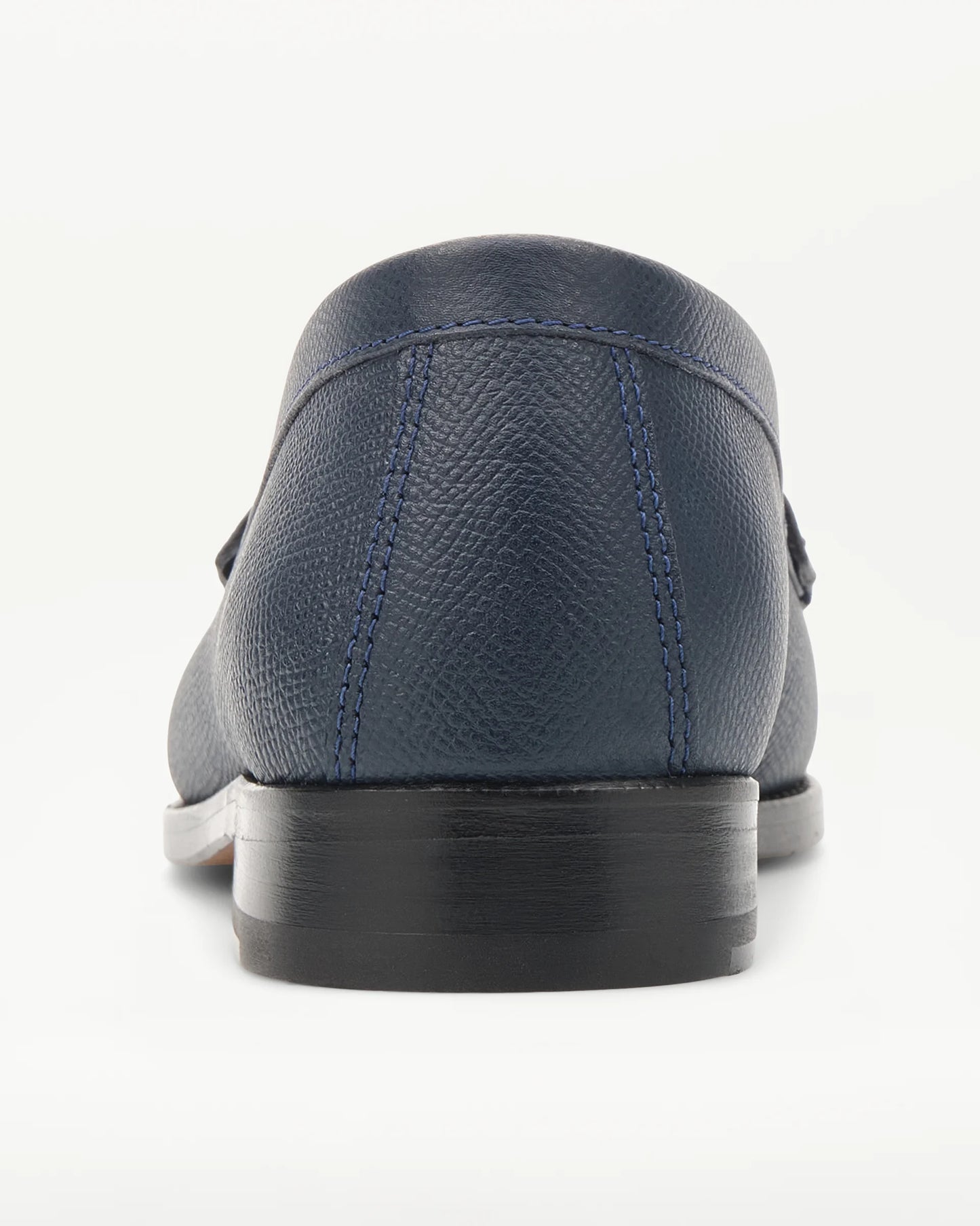 LOTTUSSE | MOCASINES | MUJER | MOCASÍN BANDA LIBERTY PIEL ESTAMPADO SAFIANO AZUL MARINO | AZUL MARINO