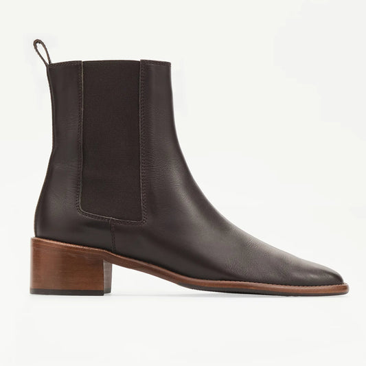 LOTTUSSE | BOTINES | MUJER | BOTINES ELÁSTICOS DEIA PIEL MOCA | MARRÓN