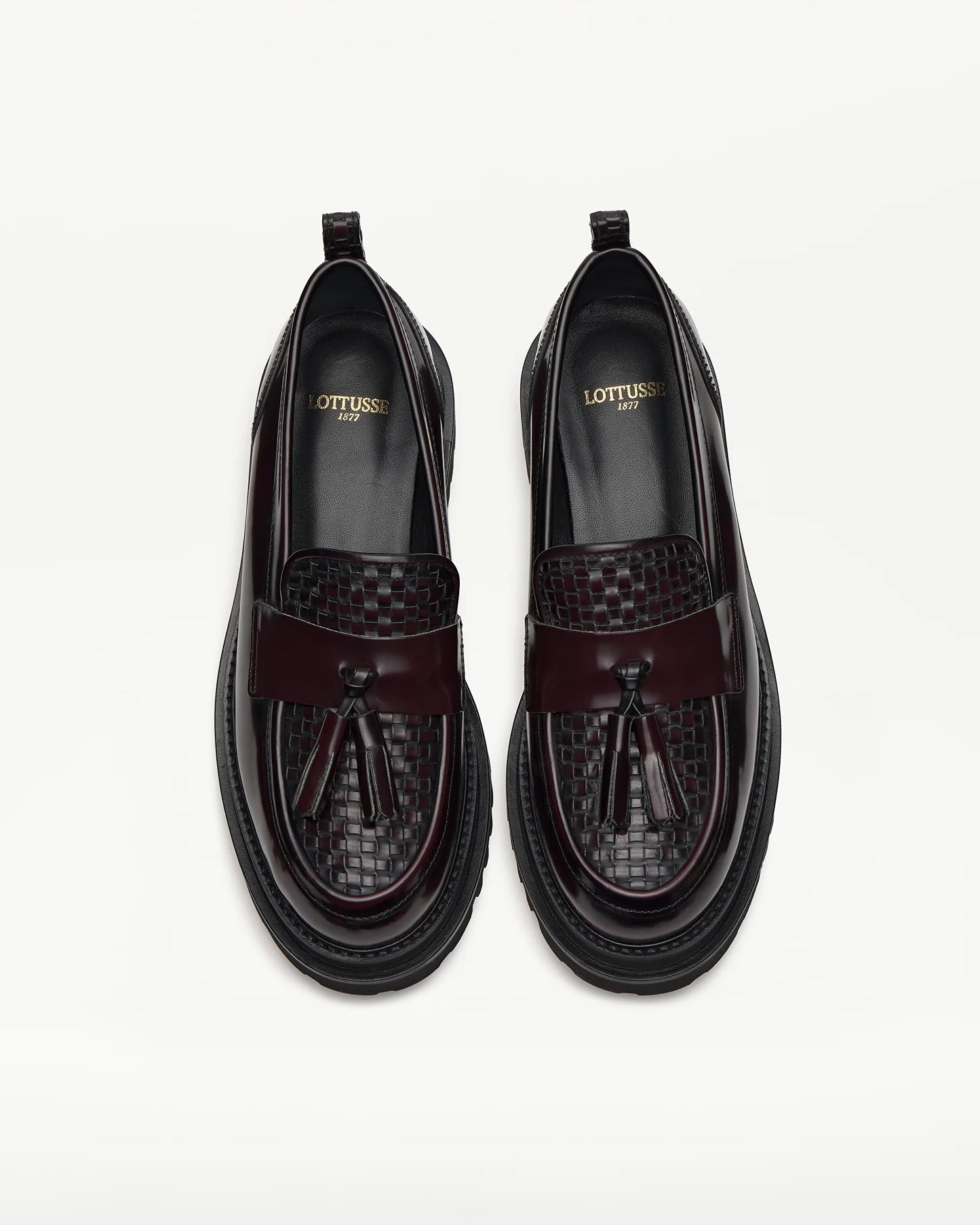 LOTTUSSE | MOCASINES | MUJER | MOCASÍN BORLAS COVENT PIEL DE VACUNO BURDEOS BURDEOS | BURDEOS