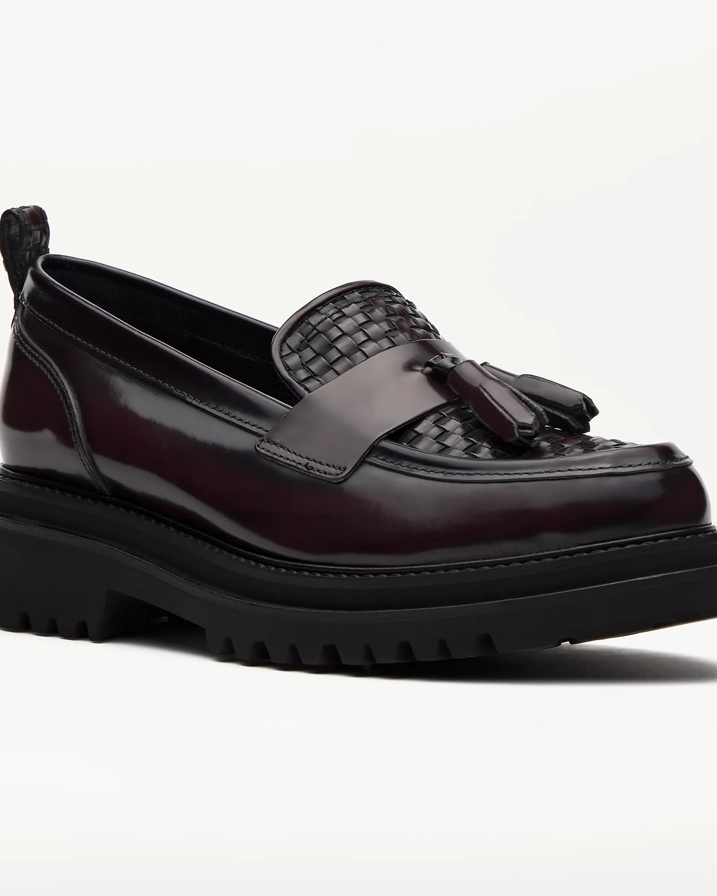 LOTTUSSE | MOCASINES | MUJER | MOCASÍN BORLAS COVENT PIEL DE VACUNO BURDEOS BURDEOS | BURDEOS