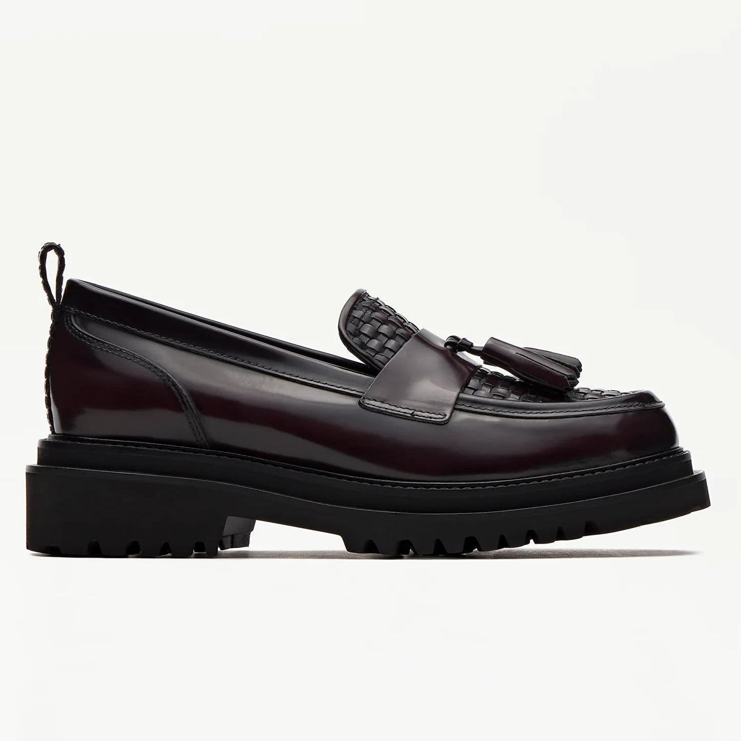 LOTTUSSE | MOCASINES | MUJER | MOCASÍN BORLAS COVENT PIEL DE VACUNO BURDEOS BURDEOS | BURDEOS