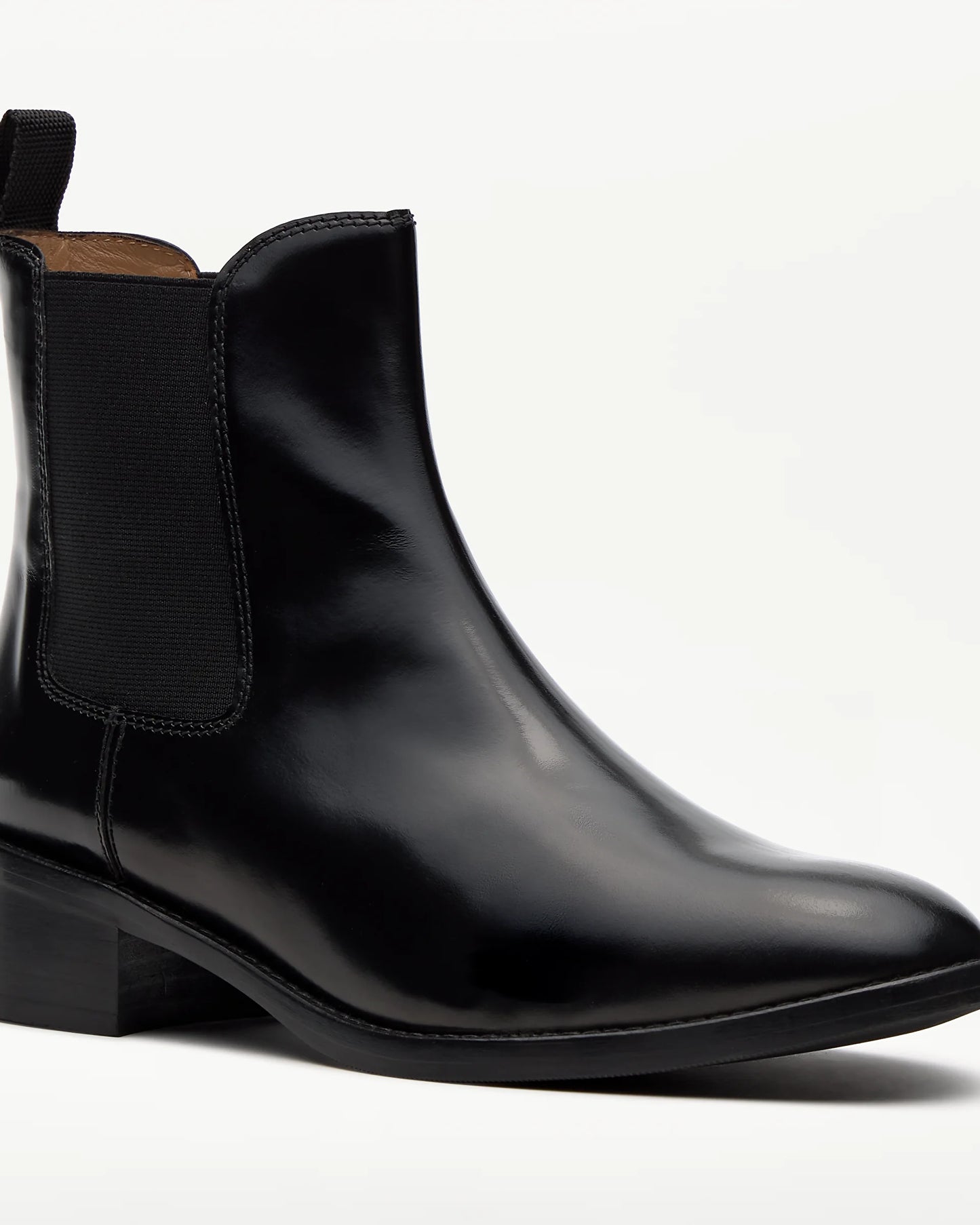 LOTTUSSE | BOTINES | MUJER | BOTINES ELÁSTICOS PINA PIEL NEGRO | NEGRO