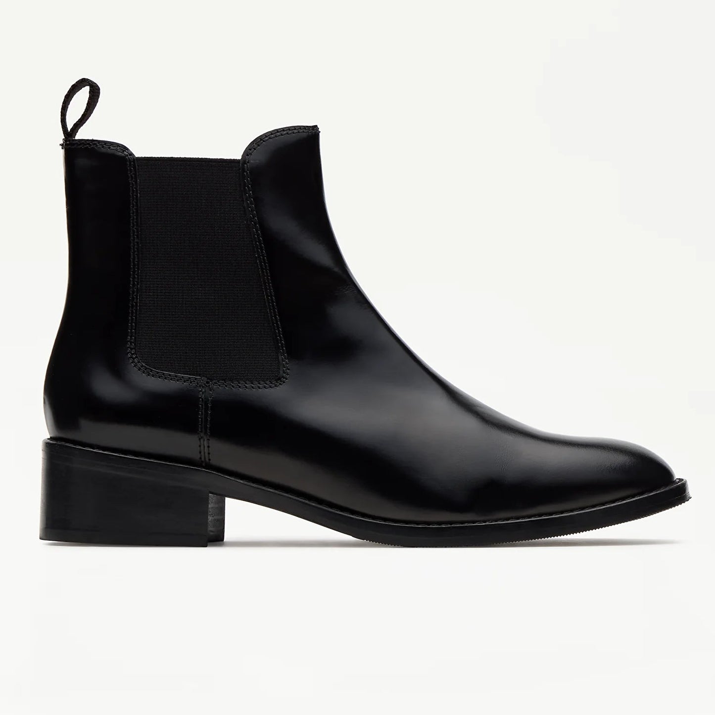 LOTTUSSE | BOTINES | MUJER | BOTINES ELÁSTICOS PINA PIEL NEGRO | NEGRO