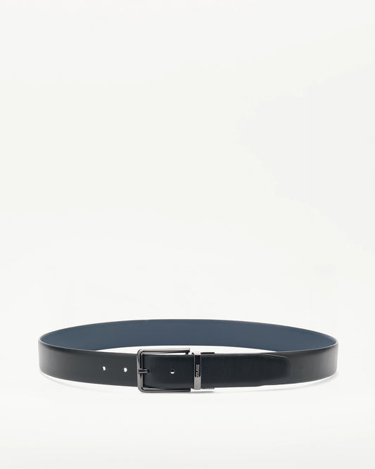 LOTTUSSE | CINTURONES | HOMBRE | CINTURÓN REVERSIBLE PIEL NEGRO | NEGRO