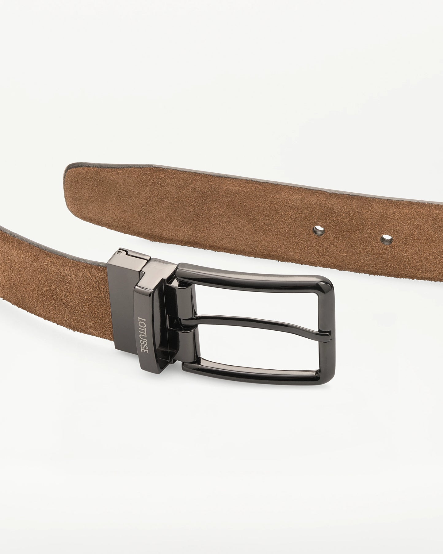 LOTTUSSE | CINTURONES | HOMBRE | CINTURÓN REVERSIBLE PIEL  MOCA | MARRÓN