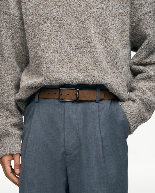 LOTTUSSE | CINTURONES | HOMBRE | CINTURÓN REVERSIBLE PIEL  MOCA | MARRÓN