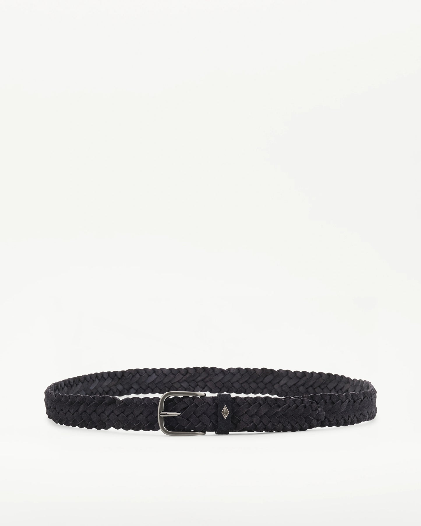 LOTTUSSE | CINTURONES | HOMBRE | CINTURÓN DE ANTE AZUL TRENZADO IMPERMEABLE AZUL MARINO | AZUL MARINO