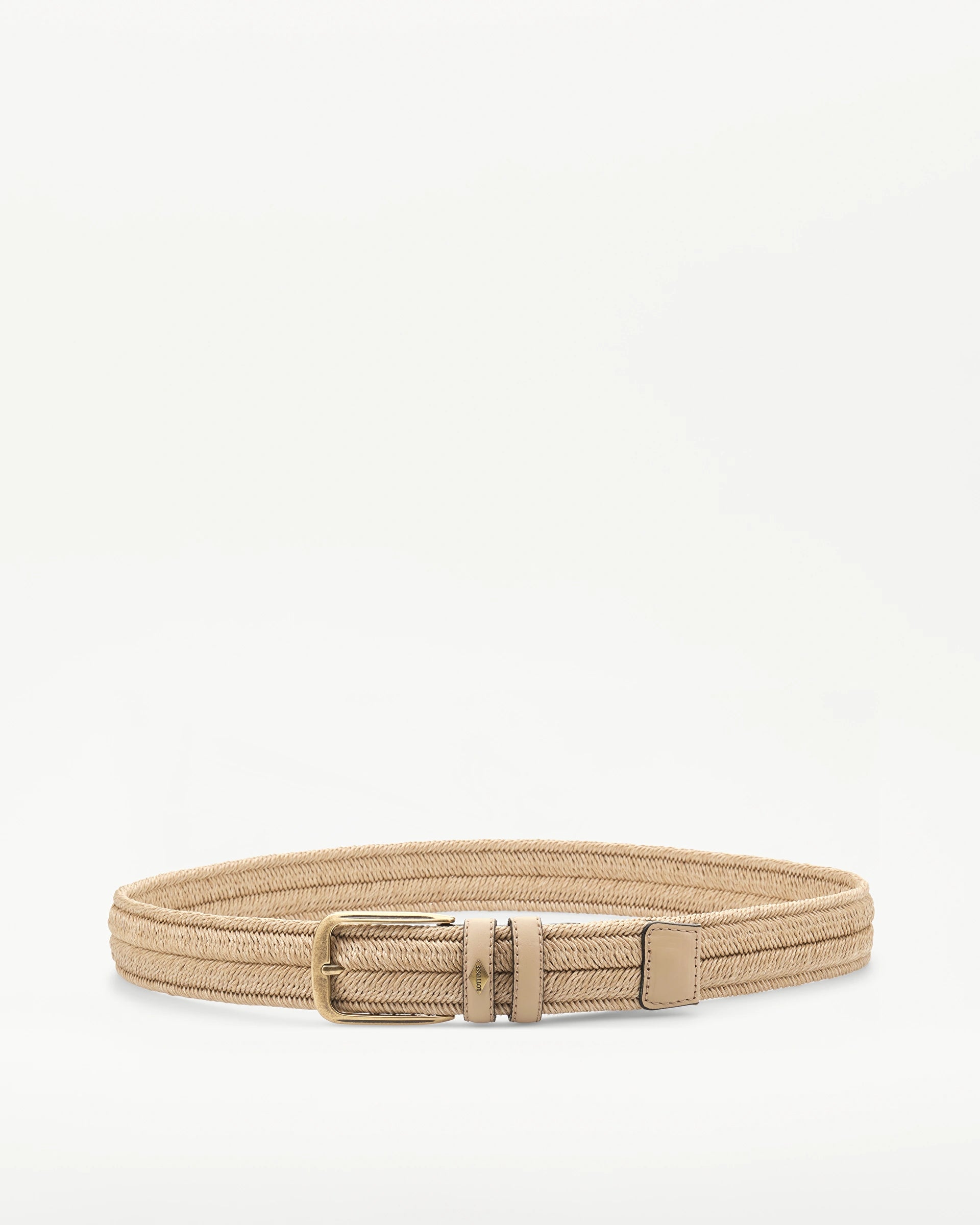 LOTTUSSE | CINTURONS | HOME | CINTURÓ TRENAT NATURAL BEIGE | BEIGE