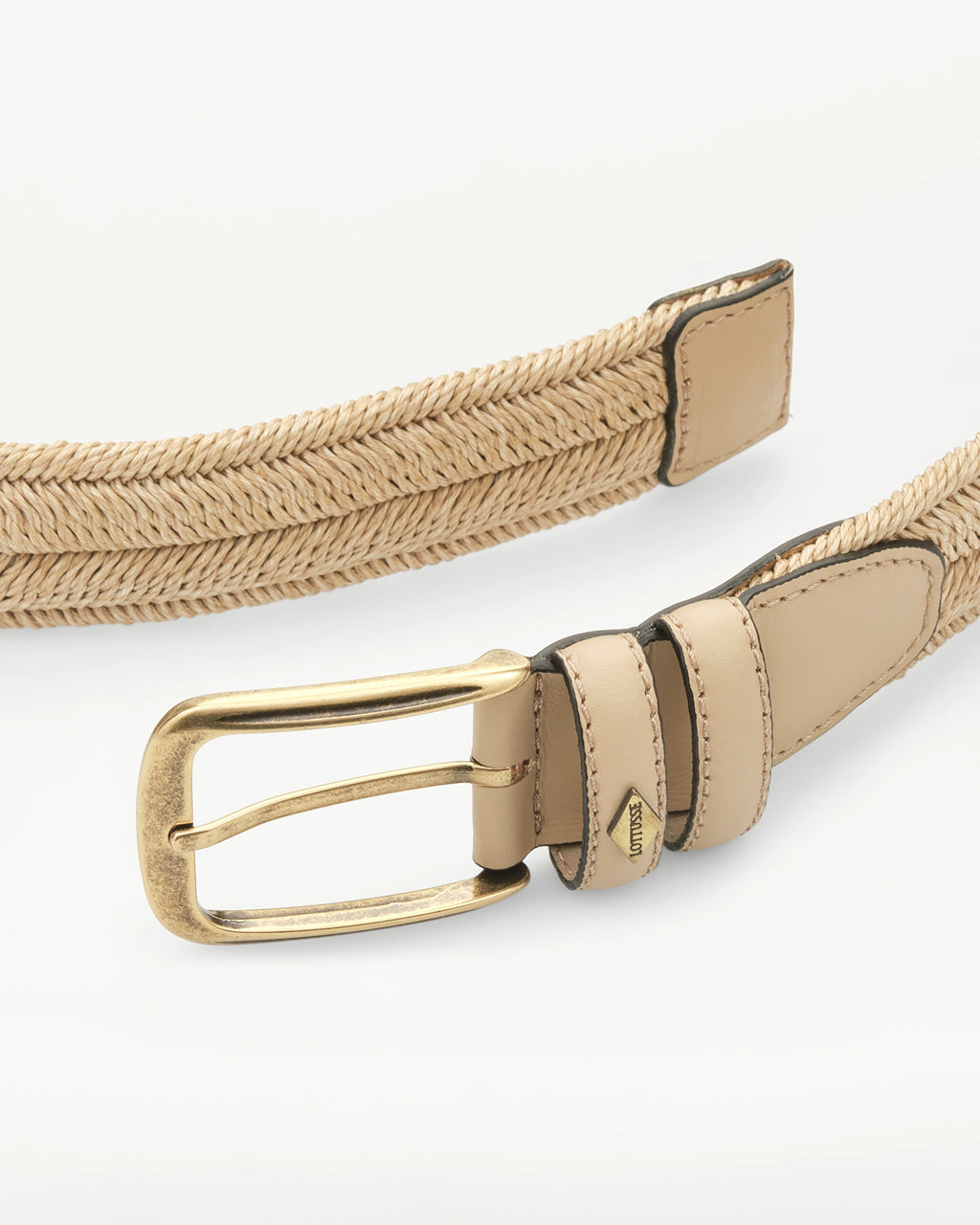 LOTTUSSE | CINTURONS | HOME | CINTURÓ TRENAT NATURAL BEIGE | BEIGE
