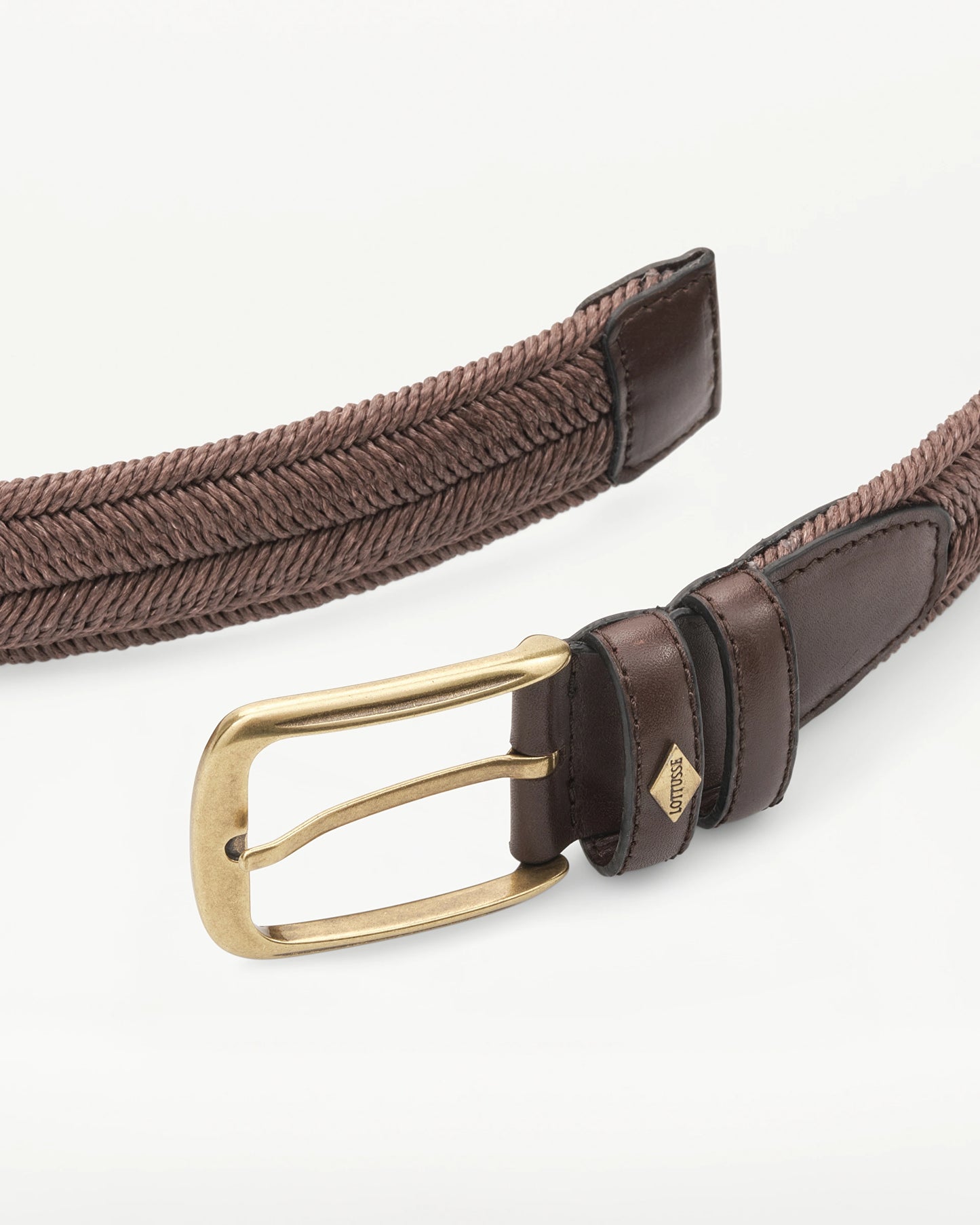LOTTUSSE | CINTURONES | HOMBRE | CINTURÓN NASTRO POLIÉSTER MOCA | MARRÓN