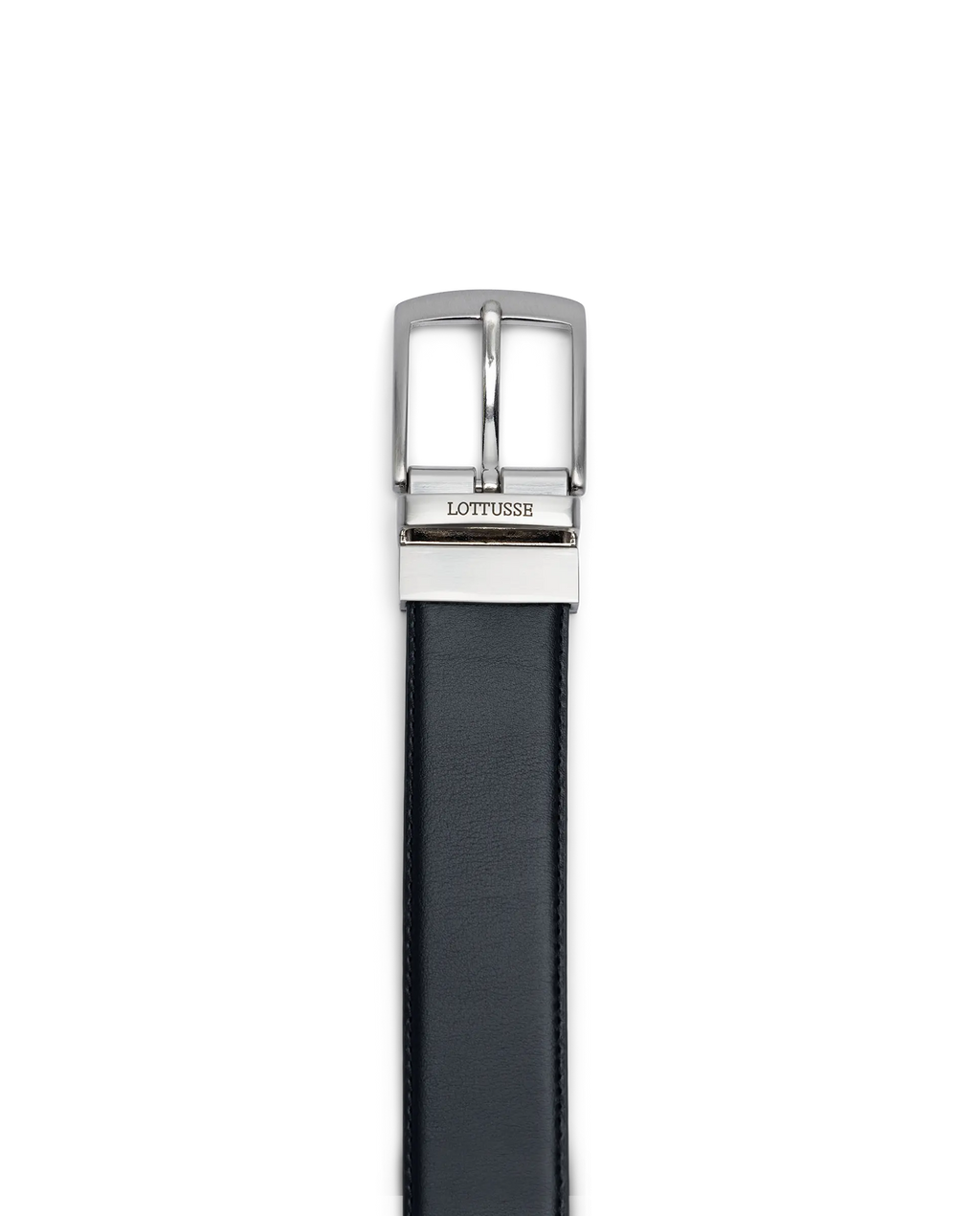 LOTTUSSE | CINTURÓN HOMBRE | ANILINA REVERSIBLE NEGRA-MARRÓN | NEGRO