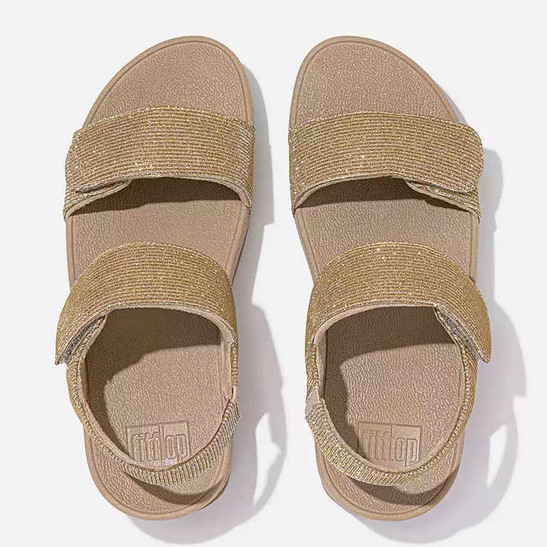 FITFLOP | WOMEN'S SANDALS | LULU SHIMMERLUX TOE POST SANDALS LATTE | BEIGE