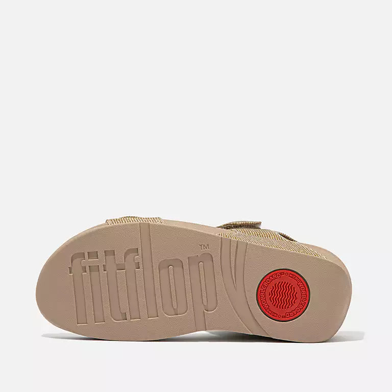 FITFLOP | SANDALIAS MUJER | LULU SHIMMERLUX TOE POST SANDALS LATTE | BEIGE