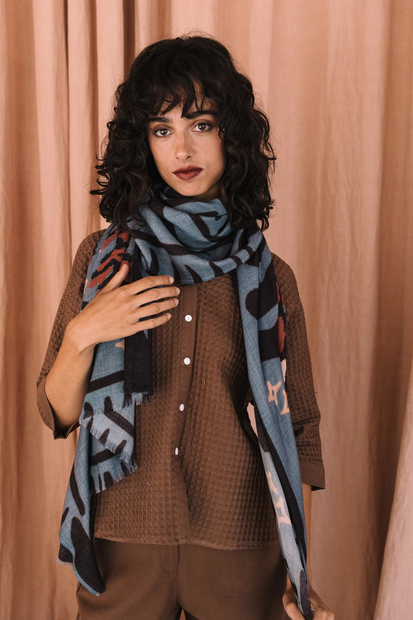 MAITANE BILBAO | PAÑUELO | MUJER | SHASHIJI LAVANDULA ANCHOR | MULTICOLOR