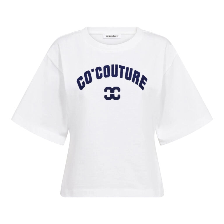 COCOUTURE 43013 Zengacc TEE O-neck White - BLUE: белый футболка для женщин
