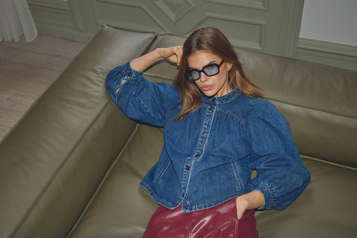 COCOUTURE Denicecc LS Denim USED Denim: blue camisas for women