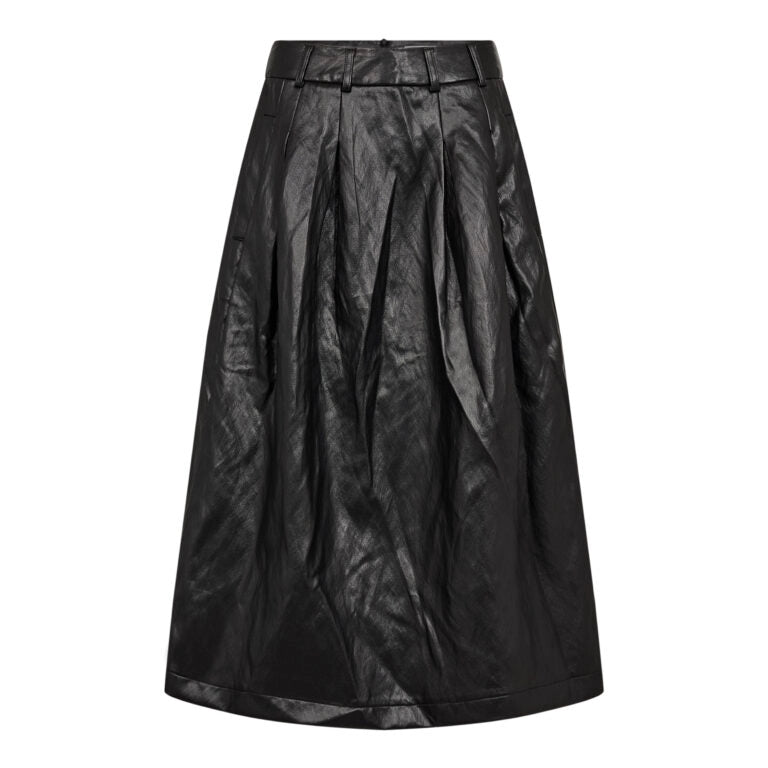 COCOUTURE Gittcc ANYA Pleat Black: черный юбка для женщин