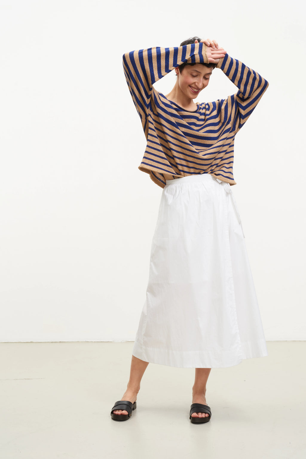 LEON & HARPER | CARDIGAN | MUJER | MIKE MVP02 STRP BLUE | AZUL